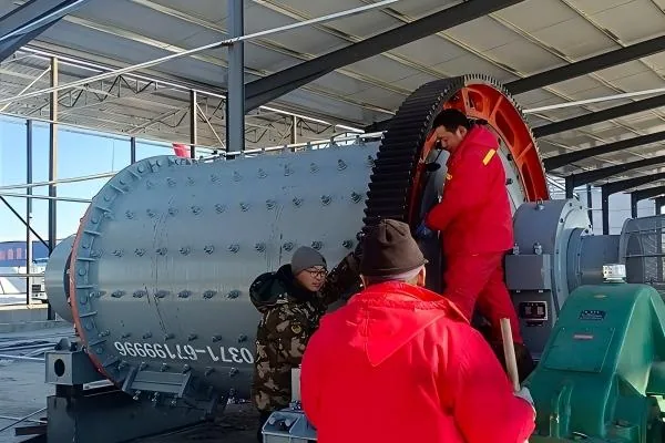 Ball mill structure inspected for mineral liberation grinding duty