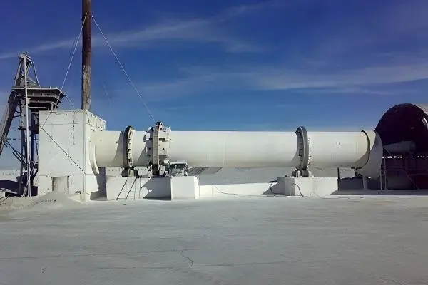 Rotary dryer in mineral processing and industrial drying line