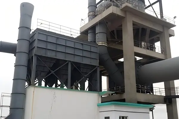dust collector structure for crushing and grinding plant