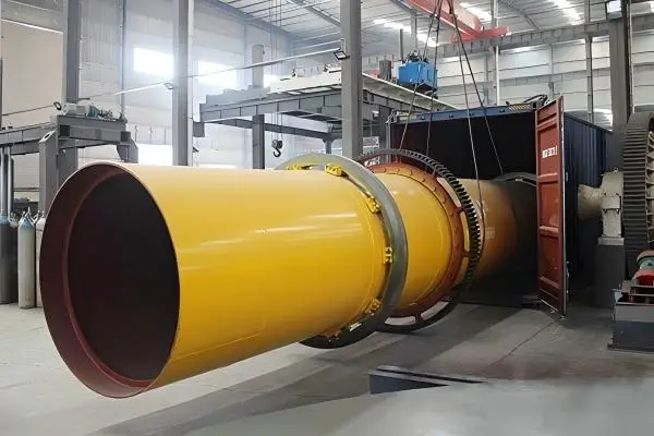 Rotary Dryer structure for mineral and industrial material drying
