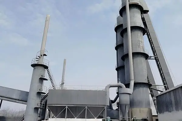 Vertical Lime Kiln structure for lime production and limestone calcination