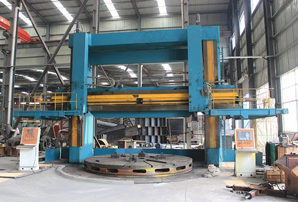 Large vertical machining equipment for heavy mining machinery components
